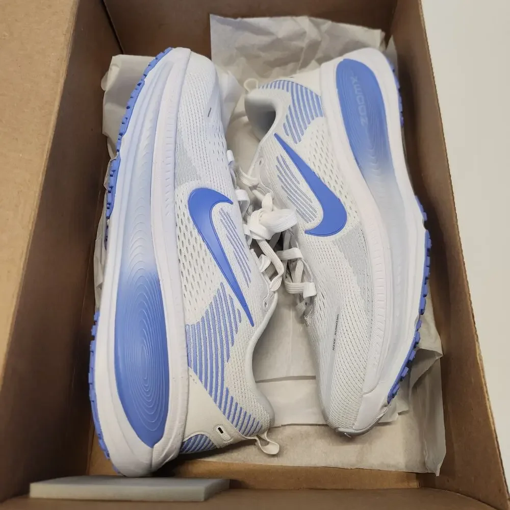 Nike Women's Vomero 18 White/Royal Pulse/Football Grey 8 Medium - Picture 10 of 11